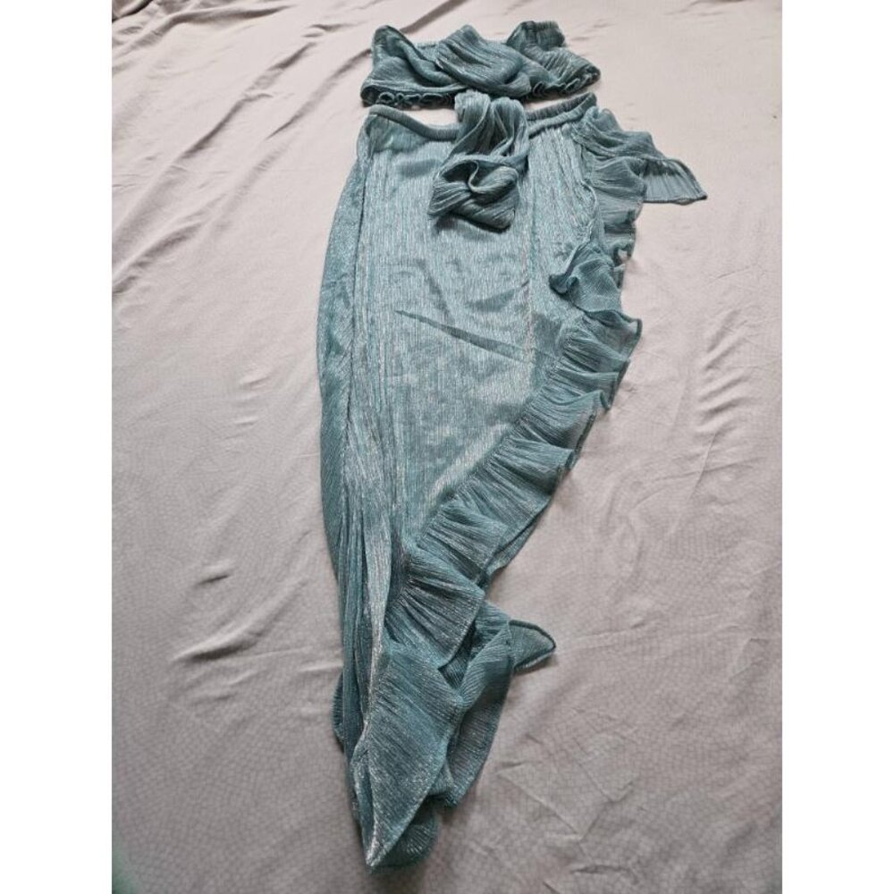 Top/Skirt, Ambi, S, Teal/Silver